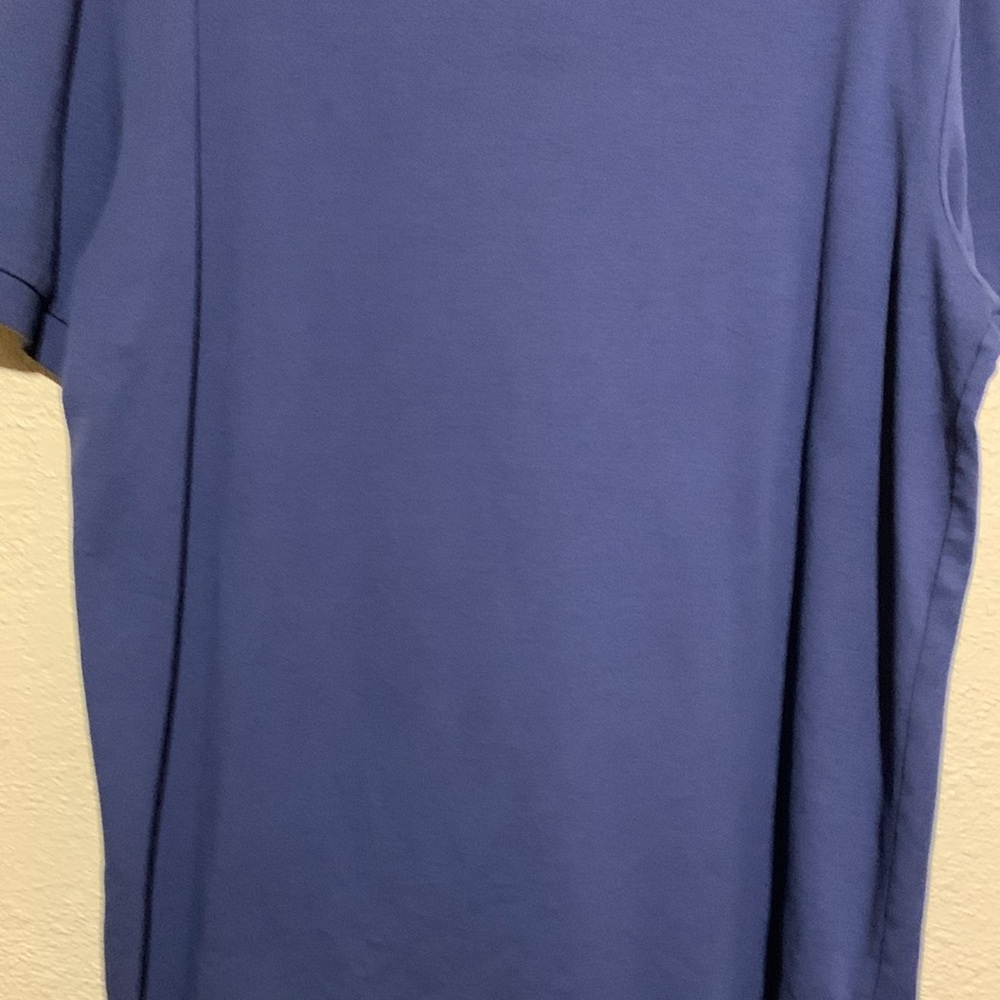 Nautica Men's Polo Shirt XL Stretchy Short Sleeve Pull Over LOGO Blue Cotton - Picture 10 of 13